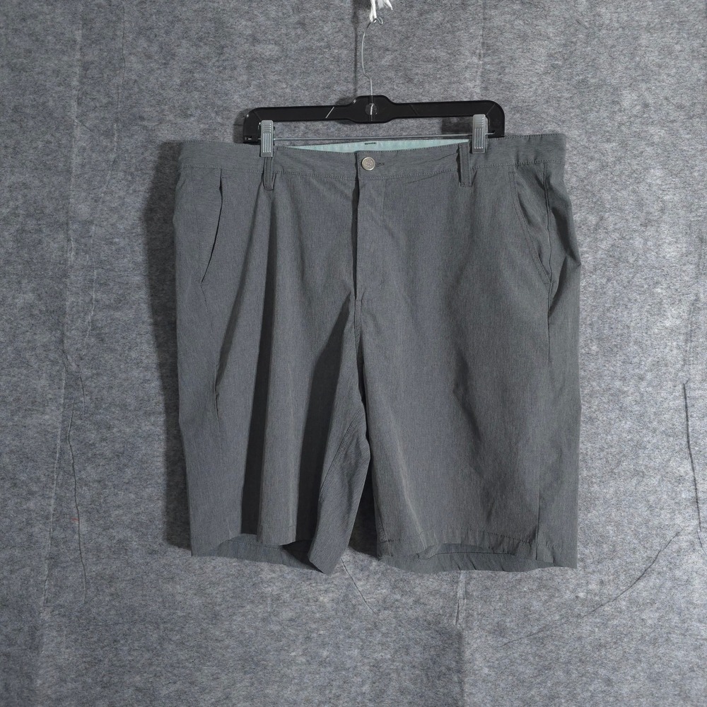 Free Fly Mens Hybrid Shorts Flat Front Casual Comfort Gray Size 40 Performance